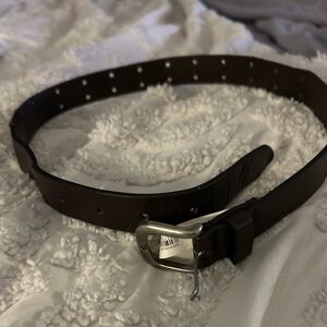 The Children’s Place Boys Black  Belt Silver Hardware Size 6/7